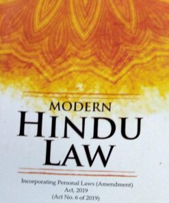 DR.U.P.D. KESARI  MODERS HINDU LAW Incorporating Personal laws (Amendment ) Act,2019 (Act No.6 of 2019) Central Law Publications