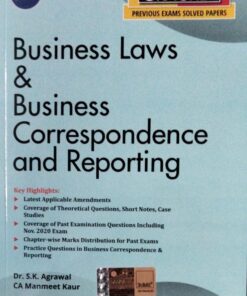 (CA) CA -Foundation Business Laws & Business Correspondence and Reporting Dr. S.K. Agrawal CA Manmeet Kaur 3rd Edition New Syllabus