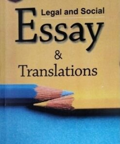 Legal and Social Essay & Translations Third Edition Dr. Sheetal Kanwal Amar Law Publications