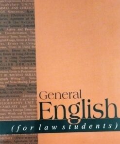 General English for law students Central Law Agency Dr. Ratna Bhattacharya