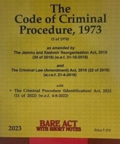 The Code of Criminal Procedure, 1973 (Universal's - LexisNexis) 2023