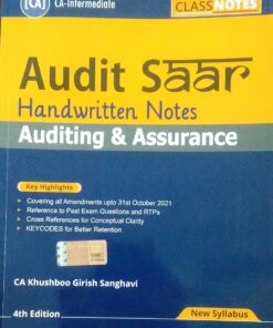 Audit Saar Handwriting Notes Auditing & assurance (4th Edition)