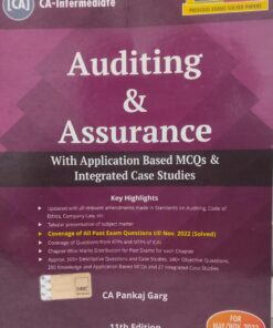 Auditing & Assurance With Application Based MCQs & Integrated Case Studies - CA Pankaj Garg (11th Edition) May/Nav. 2023 Exam(New Syllabus)