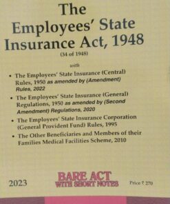 The Employees' State Insurance Act, 1948 (34 of 1948) Bare Act
