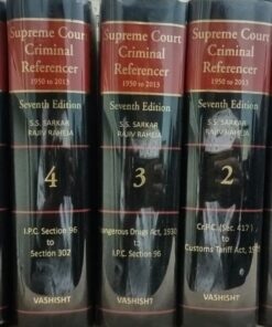 Supreme Court Criminal Referencer (7th Edition) Vishisht Publishing