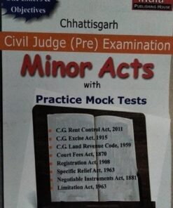Chhattisgarh Civil Judge (Pre) Examination Minor Act with Practice Mock Tests Paritosh Sharma Khetrapal Law House Indore