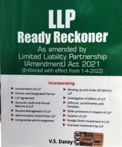 TAXMANN'S LLP Ready Reckoner VS DATEY