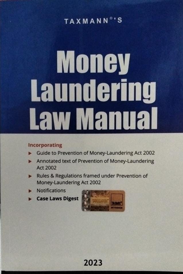 TAXMANN'S Money Laundering Law Manual 2023