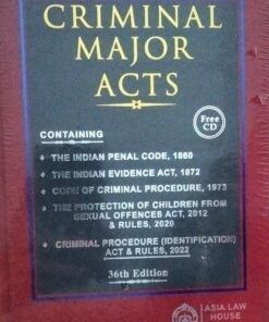 CRIMINAL MAJOR ACTS Padala Rama Reddi's 36 edition Asia law house