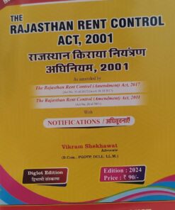 Rajasthan Rent Control Act 2001 Vikram Shekhawat Diglot Edition Shekhawat Law House Bare Act Edition 2023