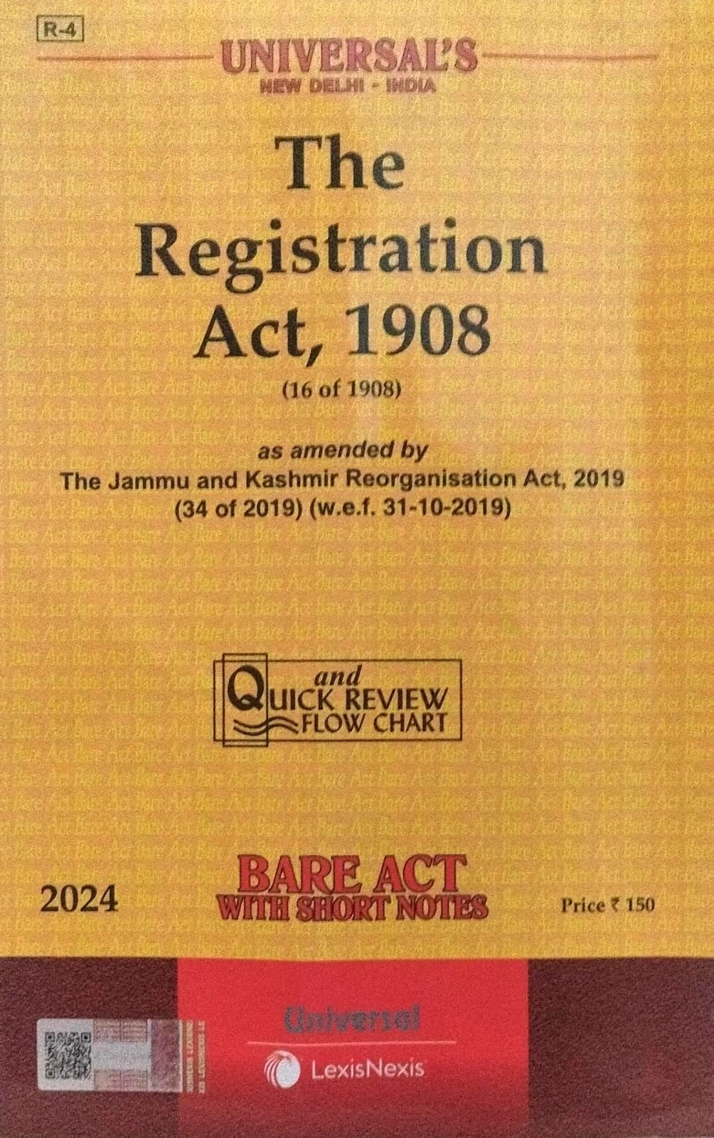 The Registration Act, 1908 bare act with notes 2024 UNIVERSAL LEXIS NEXIS