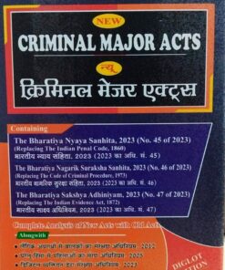 NEW CRIMINAL MAJOR ACTS VINAY SONI  DIGLOT EDITION KHETRAPAL LAW HOUSE