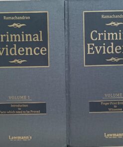 Criminal Evidence Volume 2 Finnger Print Evidence To Witnesses Ramchandra