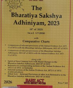 The Bhartiya sakshya adhiniya 2023 BARE ACT WITH SHORT NOTES UNIVERSAL LEXIS NEXIS