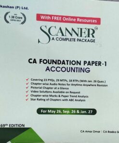 CA FOUNDATION SCANNER PAPER -1 ACCOUNTING CA AMAR OMAR CA RASIKA CA NISHANT KUMAR FOR  MAY 26 SEP 26 & JAN 27 