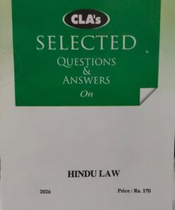 CLA'S SELECTED QUESTIONS & ANSWERS ON HINDU LAW  2026
