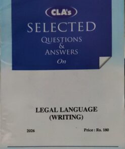 SELECTED QUESTIONS ANSWERS   ON LEGAL LANGUAGE (WRITING) CENTRAL LAW AGENCY 2026