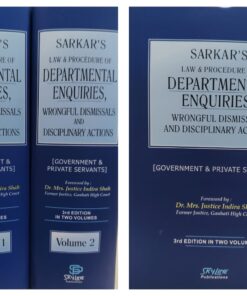 SARKAR'S DEPARTMENTAL ENQUIRIES WRONGFUL DISMISSALS AND DISCIPLINARY ACTIONS 3RD EDITIONS IN 2 VOL. SKYLINE PUBLICATIONS