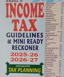 NABHI'S INCOME TAX GUIDELINES & MINI READY RECKONER ALONGWITH TAX PLANNING A NABHI PUBLICATION