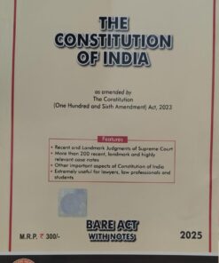 THE CONSTITUTION OF INDIA BARE ACT WITH SHORT NOTES 2025 SAMARTH AGRAWAL BOOKS