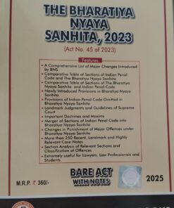 The bhartiya nyaya sanhinta 2023 bare act with short notes 2025 SAMARTH AGRAWAL BOOKS