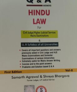 QUESTION&ANSWER HINDU  LAW SAMARTH AGRWAL & SHREYA BHARGAVA SAMARTH AGRWAL BOOKS