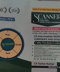 SCANNER CA INTERMEDIATE PAPER -2 CORPORATE AND OTHER LAWS CA TUSHAR KUMAR FOR JAN 26 MAY 26 & SEP 26