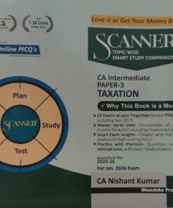 CA INTERMEDIATE PAPER- 3 TAXATION  CA NISHANT KUMAR SHUCHITA PRAKASHAN P LTD FOR JAN 26 EXAM
