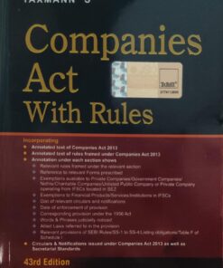 Companies  Act  With Rules  24th Edition June 2025  Taxmann's POCKET EDITION
