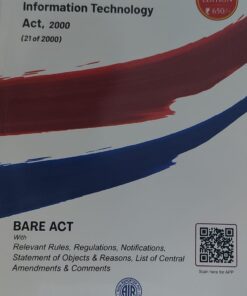 INFORMATION TECHNOLOGY ACT 2000 EDITION 2025 BARE ACT All India Reporter Nagpur