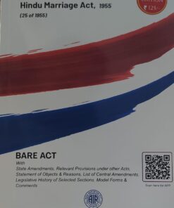 The Hindu Marriage act 1955 edition 2025 bare act All India Reporter Nagpur