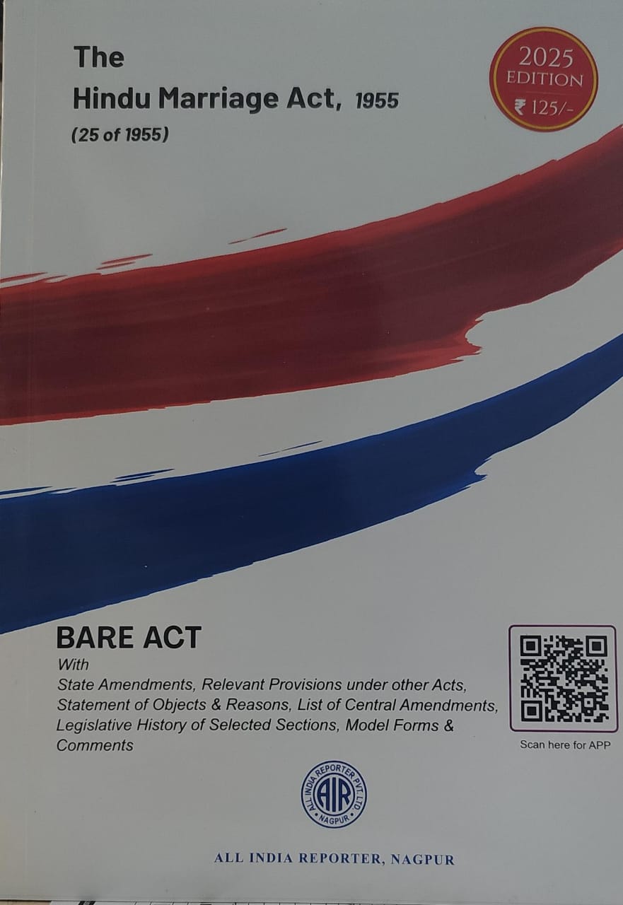 The Hindu Marriage act 1955 edition 2025 bare act All India Reporter Nagpur
