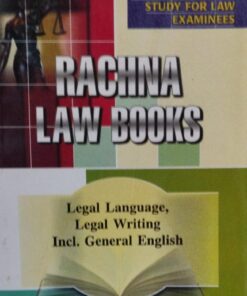 LEGAL LANGUAGE LEGAL WRITING INCL. GENERAL ENGISH RACHNA LAW SERIES