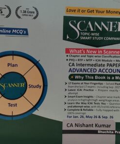 SCANNER CA INTERMEDIATE PAPER - 1 ADVANCED ACCOUNTING CA NISHANT KUMR FOR JAN 26, MAY 26 & SEP 26 SHUCHITA PRAKASHAN (P) LTD
