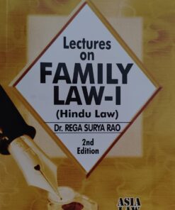 FAMILY LAW - 1 HINDU LAW DR REGA SURYA RAO ASIA LAW HOUSE