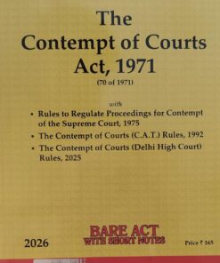 the contempt of courts act 1971 bare act with short notes 2026 universal lexis nexis