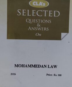 CLA selected  QUESTIONS & ANSWERS MOHAMMEDAN   2026 CENTRAL LAW AGENCY